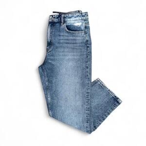 Vervet distressed denim ankle jean 90s boho western cowgirl